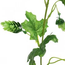 Hopfengirlande, Gartendeko, Kunstpflanze, Sommer 185cm Grün