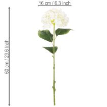 Artikel Hortensie künstlich Langstiel Kunstblume 60cm Creme