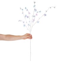 Artikel Blütenzweig künstlich 98cm mit irisierenden Blüten für Innendekoration