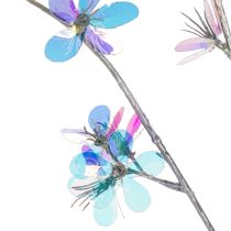 Artikel Blütenzweig künstlich 98cm mit irisierenden Blüten für Innendekoration