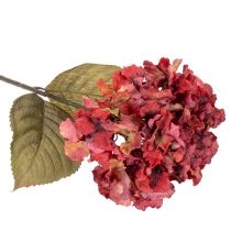 Artikel Künstliche Hortensie Blütenzweig 74cm Rot Kunstseide