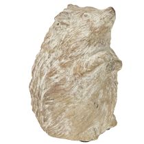 Artikel Igel Steinguss Dekoration Weiß gewaschen für Herbst und Garten