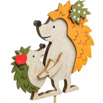 Artikel Blumenstecker Igel mit Kind Herbstdeko Holz 8,5cm 8 St