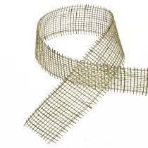 Artikel Juteband Gitterband Olivgrün 5cm 40m für Floristik & Deko