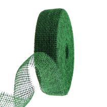 Juteband Dunkelgrün 5cm 40m