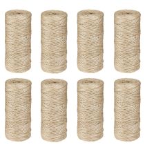 Artikel Umweltfreundliche Jute-Schnur 2mm, 50m x 8 Rollen für kreative Floristik