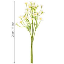 Artikel Künstlicher Kamille Blumenbund 28 cm – Realistische Seidenblumen für langlebige Dekoration, 3er Set