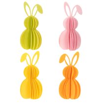 Artikel Papierhasen zum Aufhängen in 3D-Optik – Frühlingsdeko im 4er-Set, 20 cm