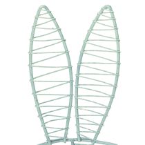 Artikel Draht Hase Dekoobjekt 16 cm im 3er-Set aus Metall in Pastellfarben