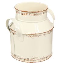 Artikel Kanne Metall Deko Creme Rost „Original 1982“ Vintage Retro 2er Set 16cm