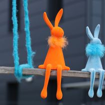 Artikel Deko Osterhasen Kantenhocker 36cm in Lachs und Orange – Frühlingshafte Osterdeko zum Hinstellen