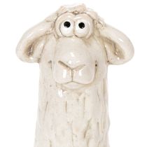 Artikel Keramik Schaf Figur Set 18cm mit hängenden Beinen - Dekoration für Ostern und Landhausstil