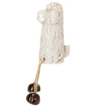 Artikel Keramik Schaf Figur Set 18cm mit hängenden Beinen - Dekoration für Ostern und Landhausstil