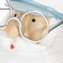 Artikel Kapitänsfigur 16cm Polyresin Blau-Weiß mit Brille und Mütze