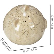 Artikel Runde Keramik Katzen Deko-Figuren im 2er Set für Wohnzimmer und Schlafzimmer 13 cm