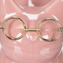 Artikel Keramik Figur Katze Rosa 14cm im 2er-Set – Dekoration und Schmuckhalter