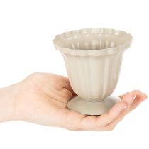 Artikel Dekoschale cremefarbener Pokal Blech 10cm Innenbereich