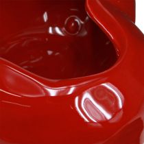 Artikel Keramik Deko Herzen Rot Glänzend Schale 13×15×6,5cm 2er Set Dekoration Geschenk