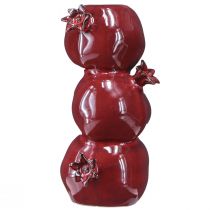 Artikel Keramik Vase Granatapfel Blumenvase Dunkelrot H23,5cm Dekoration Geschenkidee