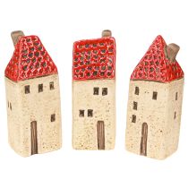 Keramikhäuschen Tischdeko 3er-Set – Herbstdeko für Gemütlichkeit