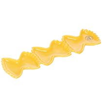 Artikel Gelbe Keramik-Dipschale 31 cm in Pasta-Form für kreative Tischdekoration