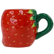 Artikel Keramiktasse Erdbeere zum Bepflanzen 10cm Ø6,5cm