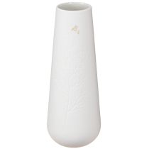 Artikel Elegante Keramikvase Weiß Gold mit Vogel Deko Ø6,5cm H19cm 2 St