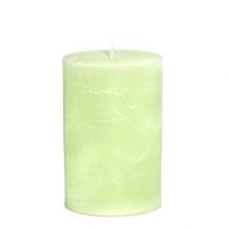 Artikel Kerze durchgefärbt Lime Grün Stumpenkerzen 85×120mm 2 St