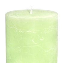 Artikel Kerze durchgefärbt Lime Grün Stumpenkerzen 85×120mm 2 St