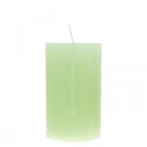 Artikel Stumpenkerzen durchgefärbt Lime Grün​​​​​​​ 60×100mm 4 St