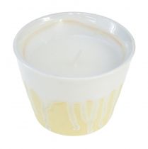 Artikel Citronella Kerze im Topf Keramik Gelb Creme Ø8,5cm