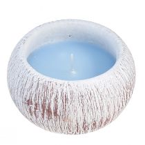 Artikel Citronella Kerze Blau Keramikschale Vintage Balkon H8cm