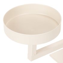 Artikel Kerzenständer Metall mit 4 Kerzentellern 47cm creme