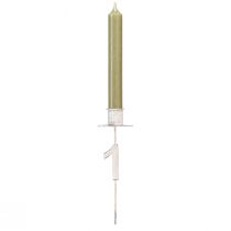 Artikel Kerzenhalter Advent mit Dorn und Zahlen Weiß H11cm 4St für festliche Dekoration