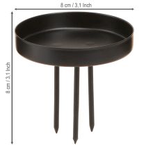 Artikel Adventskranz Kerzenhalter Metall Schwarz Matt Ø8cm 4er-Set
