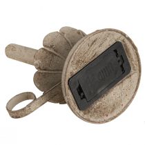 Artikel Kerzenhalter Antik mit LED Kerze Metall Warmweiß 22cm Deko-Element Beleuchtung Vintage