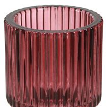 Artikel Glas Kerzenhalter Set Berry - Stab- & Teelichter - Retro Design - 4er-Set