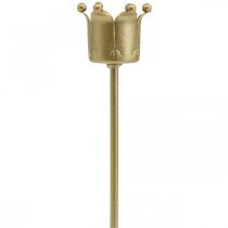 Artikel Kerzenhalter Krone Golden, Stabkerzenhalter Metall 4 St