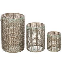 Artikel Kerzenhalter Metall Teelichthalter Ø8/10/13cm 3er-Set