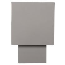 Artikel Pflanzgefäß Würfel Grau Metall mit Sockel 22 cm
