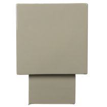 Artikel Würfel-Pflanzgefäß aus Metall 22 cm Grün mit erhöhtem Stand