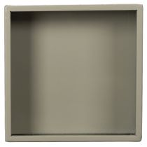 Artikel Würfel-Pflanzgefäß aus Metall 22 cm Grün mit erhöhtem Stand