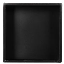 Artikel Pflanzgefäß Würfel Metall Schwarz mit Sockel 22 cm