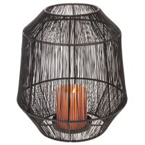 Artikel Kerzenhalter Schwarz Deko Laterne Drahtkorb Ø24cm H28cm