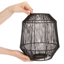Artikel Kerzenhalter Schwarz Deko Laterne Drahtkorb Ø24cm H28cm