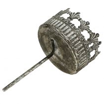 Artikel Kerzenhalter Silber Antik Ø7cm H12cm 4St