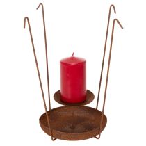 Artikel Metall Kerzenhalter Edelrost Sternenmotiv H40/50cm Weihnachtsdeko Innen/Außen