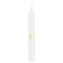 Artikel Adventskalender Kerzenhalter auf Glas mit 24 Kerzen - Weihnachtsdeko für eine stimmungsvolle Atmosphäre - Ideal für Floristen