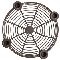 Artikel Kerzenhalter Dekoschale Metall Braun für 4 Kerzen, Elegante Tischdeko Ø14cm