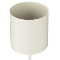 Artikel Kerzenhalter für dicke Stabkerzen aus Metall in Beige, 4er-Set, 14 cm hoch